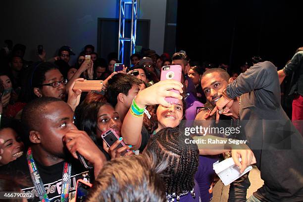 Big Sean attends CRWN @ SXSW : A Conversation with Elliott Wilson and Big Sean for WatchLOUD.com on March 18, 2015 in Austin, Texas.