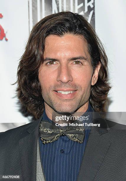 Actor Scott Burn attends the premiere of Freestyle Releasing's new film "Zombeavers" at The Theatre At The Ace Hotel on March 18, 2015 in Los...