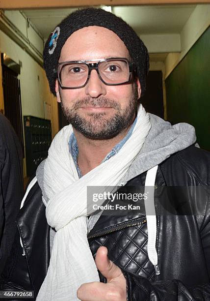 Eye glasses designer Damien Fourgeaud attends the Basus Cocktail at Le Perchoir on March 18, 2015 in Paris, France.