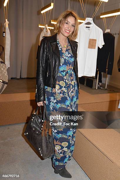 Blogger Sophie La Modeuse attends the Basus Cocktail at Le Perchoir on March 18, 2015 in Paris, France.