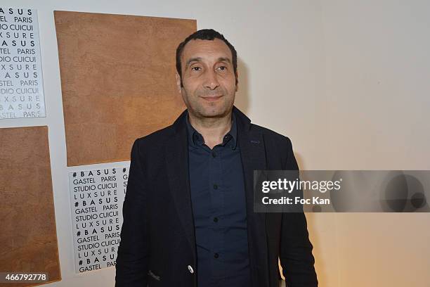 Actor Zinedine Soualem attends the Basus Cocktail at Le Perchoir on March 18, 2015 in Paris, France.