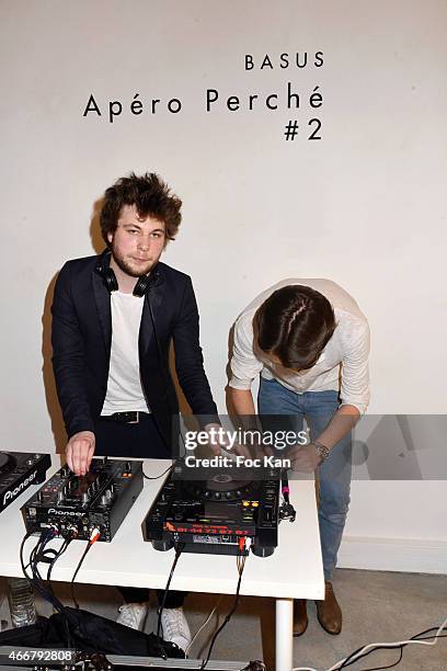 Tom Akman performs during the Basus Cocktail at Le Perchoir on March 18, 2015 in Paris, France.