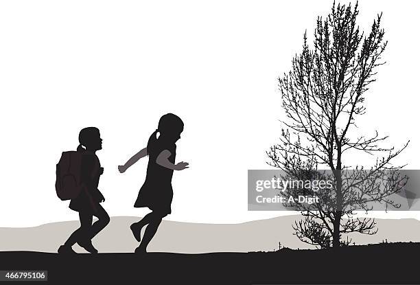springwalk - ponytail vector stock illustrations
