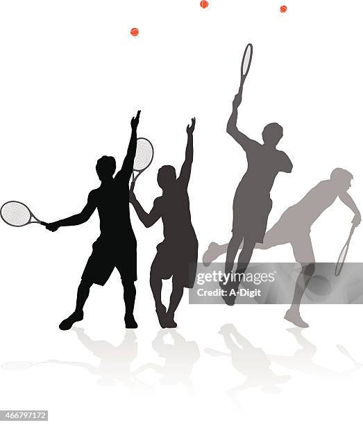 strongserve - follow through stock illustrations