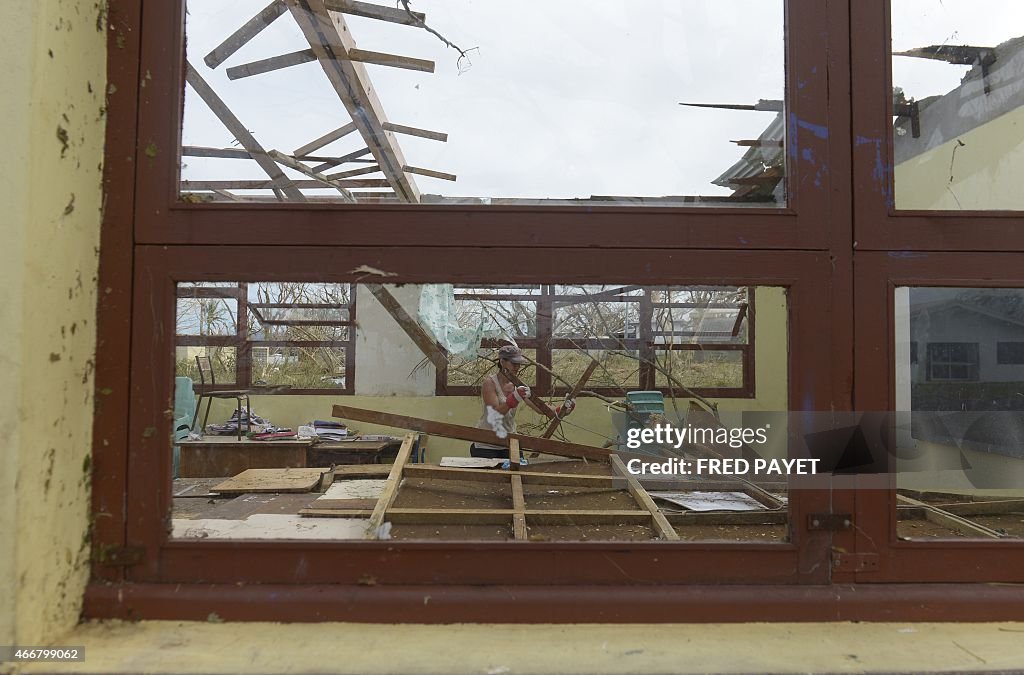 VANUATU-WEATHER-CYCLONE