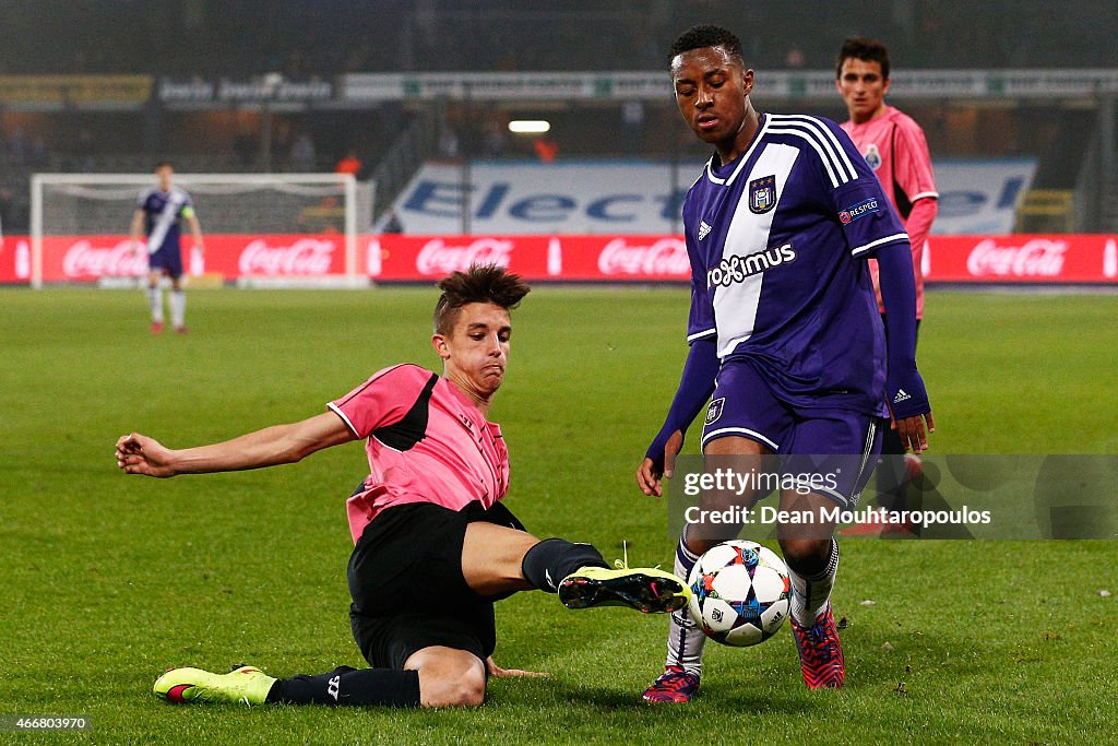 Anderlecht v FC Porto: UEFA Youth League Quarter Final