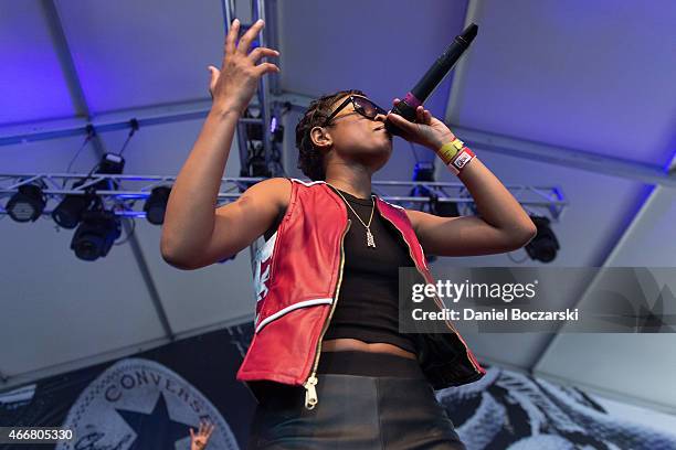 Dej Loaf performs at THE FADER FORT Presented by Converse during SXSW on March 18, 2015 in Austin, United States