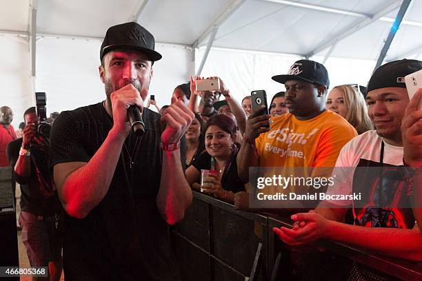 Sam Hunt performs at THE FADER FORT Presented by Converse during SXSW on March 18, 2015 in Austin, United States