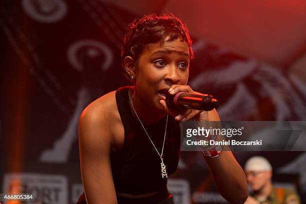 Dej Loaf performs at THE FADER FORT Presented by Converse during SXSW on March 18, 2015 in Austin, United States