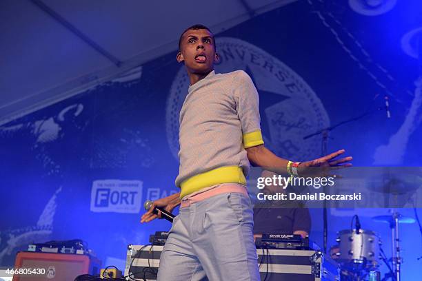 Stromae performs at THE FADER FORT Presented by Converse during SXSW on March 18, 2015 in Austin, United States