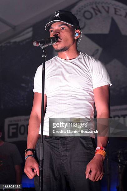 Chance the Rapper performs at THE FADER FORT Presented by Converse during SXSW on March 18, 2015 in Austin, United States