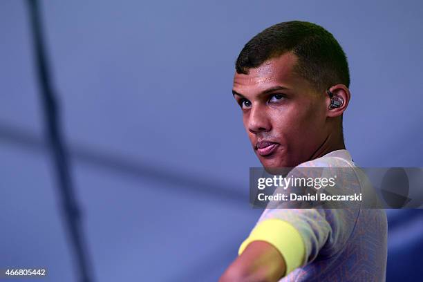 Stromae performs at THE FADER FORT Presented by Converse during SXSW on March 18, 2015 in Austin, United States