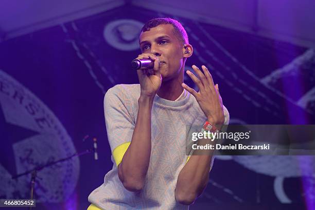 Stromae performs at THE FADER FORT Presented by Converse during SXSW on March 18, 2015 in Austin, United States