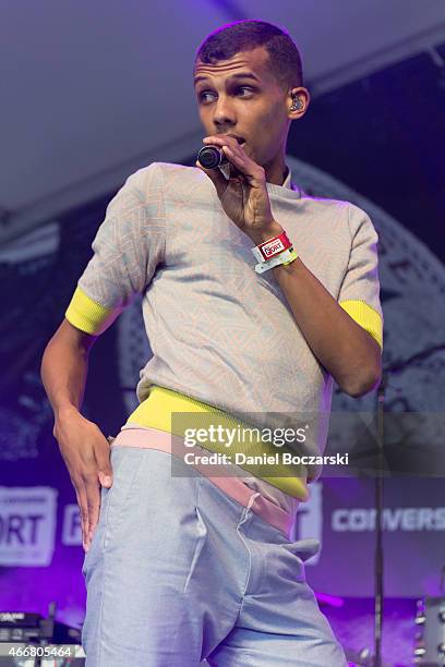 Stromae performs at THE FADER FORT Presented by Converse during SXSW on March 18, 2015 in Austin, United States