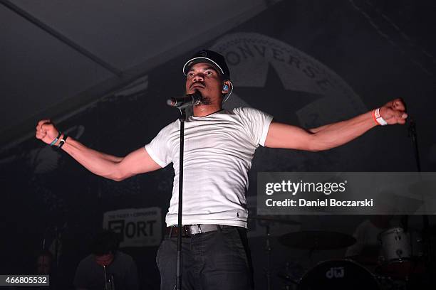 Chance the Rapper performs at THE FADER FORT Presented by Converse during SXSW on March 18, 2015 in Austin, United States