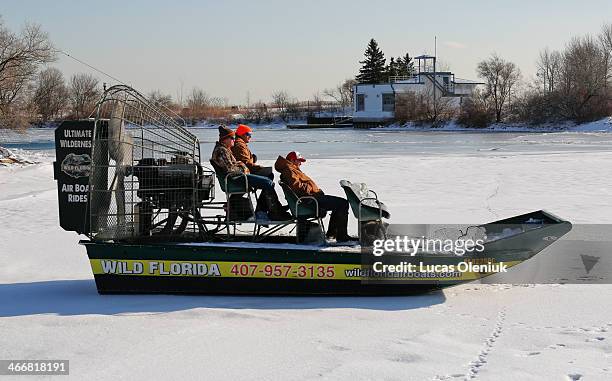 Co-owner of Wild Florida airboat cruises, Sam Haught, launched his airboat on Lake Ontario Monday afternoon. The ecotourism company from Orlando was...