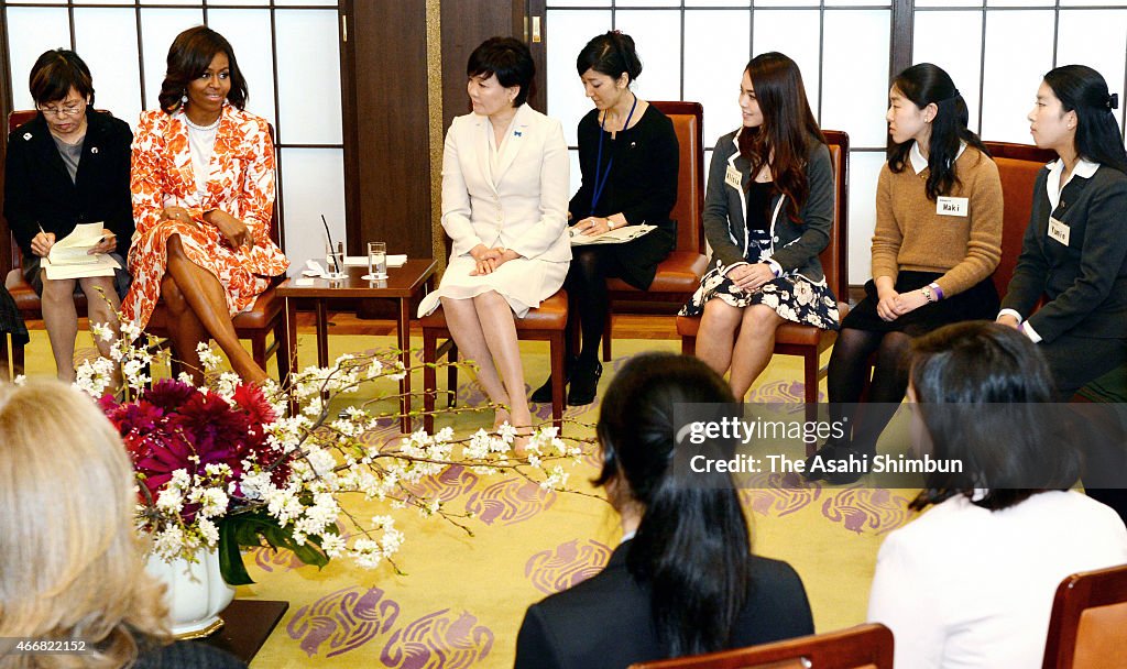 U.S. First Lady Michelle Obama Visits Japan
