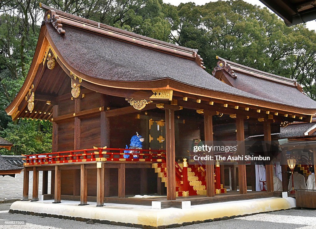 Shimogamo Jinja Shrine 'Shikinen Sengu' Preparation Continues