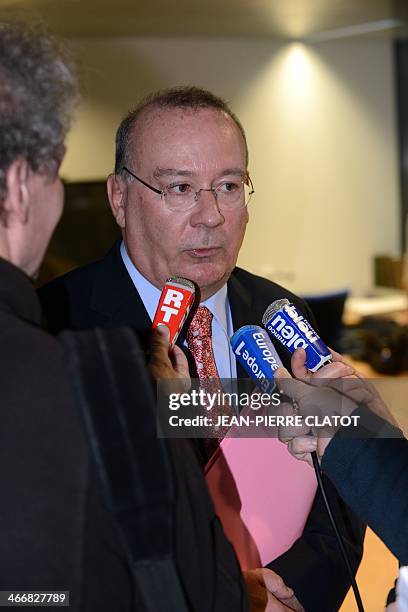 French prosecutor of the city of Grenoble, Jean-Yves Coquillat, speaks during a press conference on February 4, 2014 at the Grenoble courthouse,...