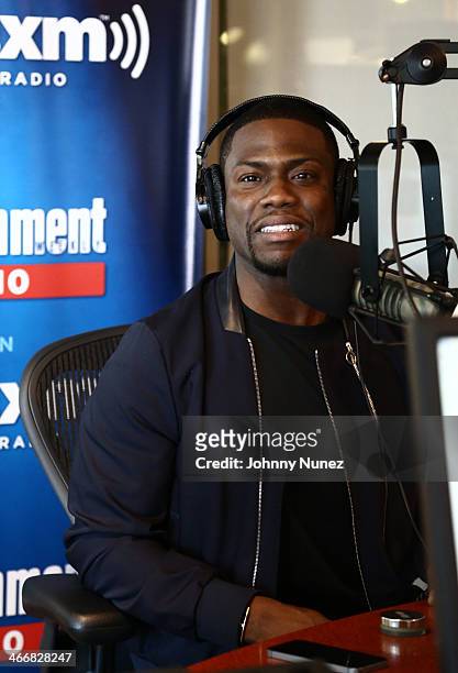 Kevin Hart invades "The Whoolywood Shuffle" at SiriusXM Studios on February 4, 2014 in New York City.