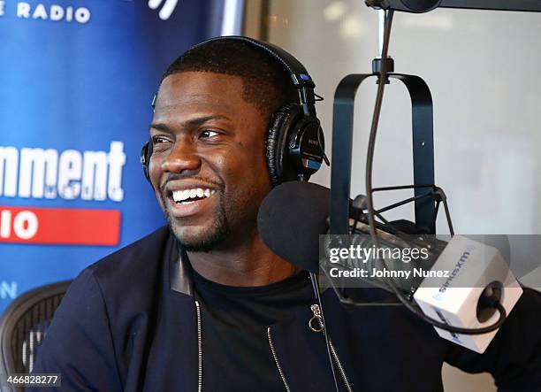 Kevin Hart invades "The Whoolywood Shuffle" at SiriusXM Studios on February 4, 2014 in New York City.