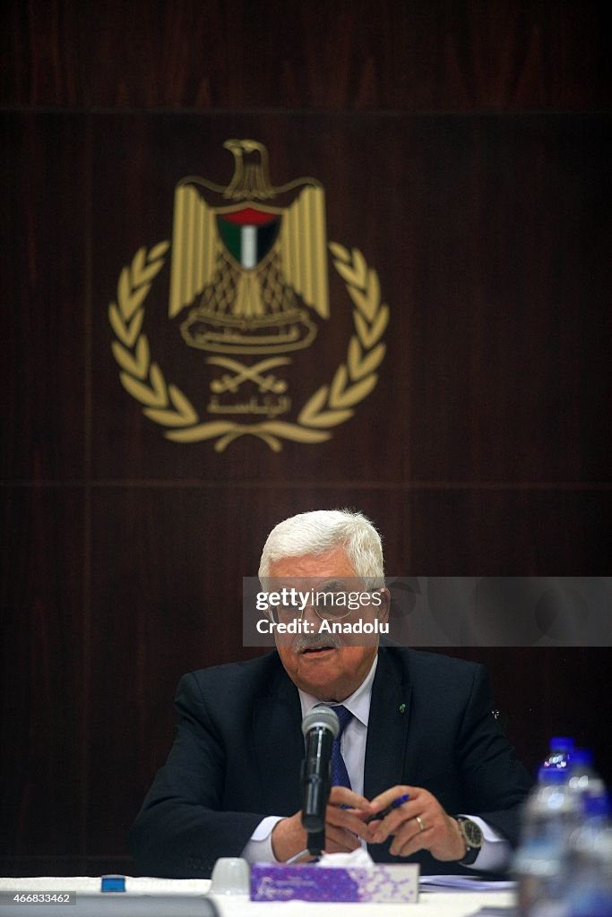 Palestinian Authority President Mahmoud Abbas...
