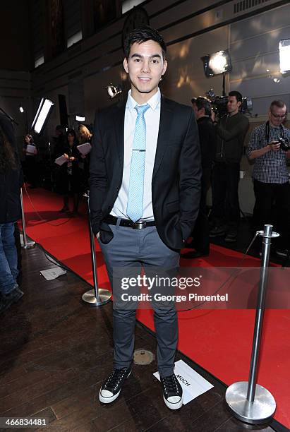 Tyler Shaw attends the 2014 Juno Awards Nominee Press Conference at The Design Exchange on February 4, 2014 in Toronto, Canada.