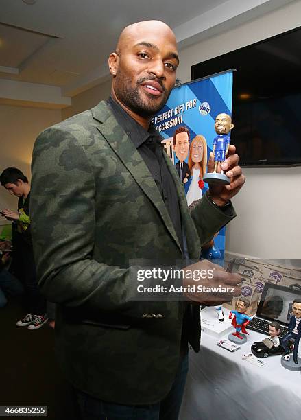 Former NFL player Amani Toomer attends DirecTV Beach Bowl 2014 at the Gansevoort Hotel on January 31, 2014 in New York City.