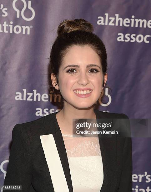 Actress Laura Marano attends the 23rd Annual "A Night At Sardi's" To Benefit The Alzheimer's Association at The Beverly Hilton Hotel on March 18,...
