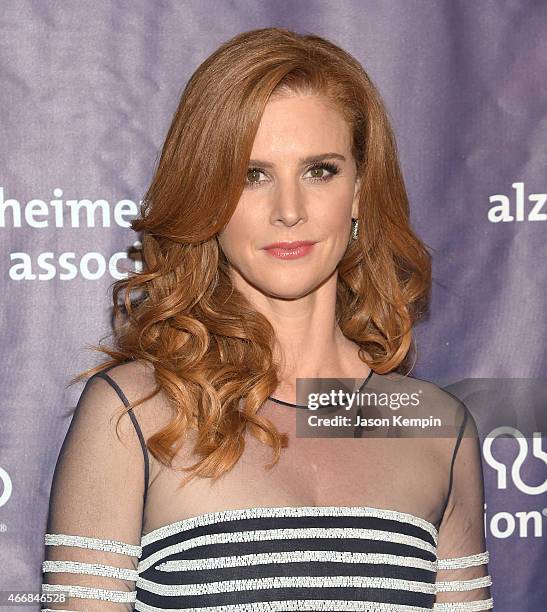 Actress Sarah Rafferty attends the 23rd Annual "A Night At Sardi's" To Benefit The Alzheimer's Association at The Beverly Hilton Hotel on March 18,...