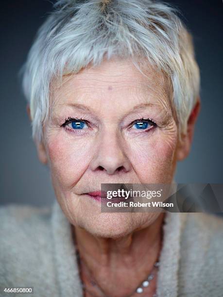 Actor Judi Dench is photographed for the Times on November 13, 2014 in London, England.