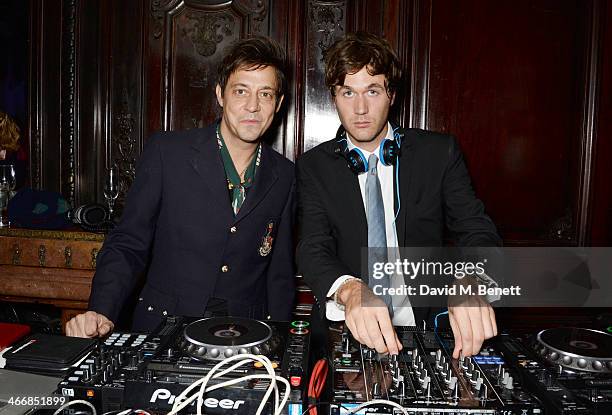 Jamie Hince and Otis Ferry attend the InStyle Best of British Talent party in celebration of BAFTA, in association with Lancome and Sky Living, at...
