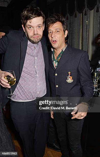 Jamie Reynolds and Jamie Hince attend the InStyle Best of British Talent party in celebration of BAFTA, in association with Lancome and Sky Living,...