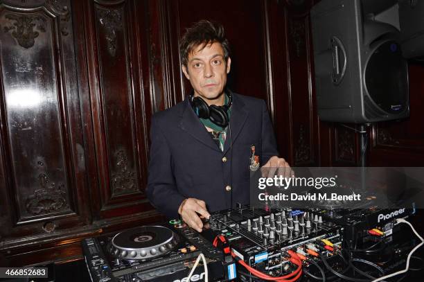 Jamie Hince DJ's at the InStyle Best of British Talent party in celebration of BAFTA, in association with Lancome and Sky Living, at Dartmouth House...