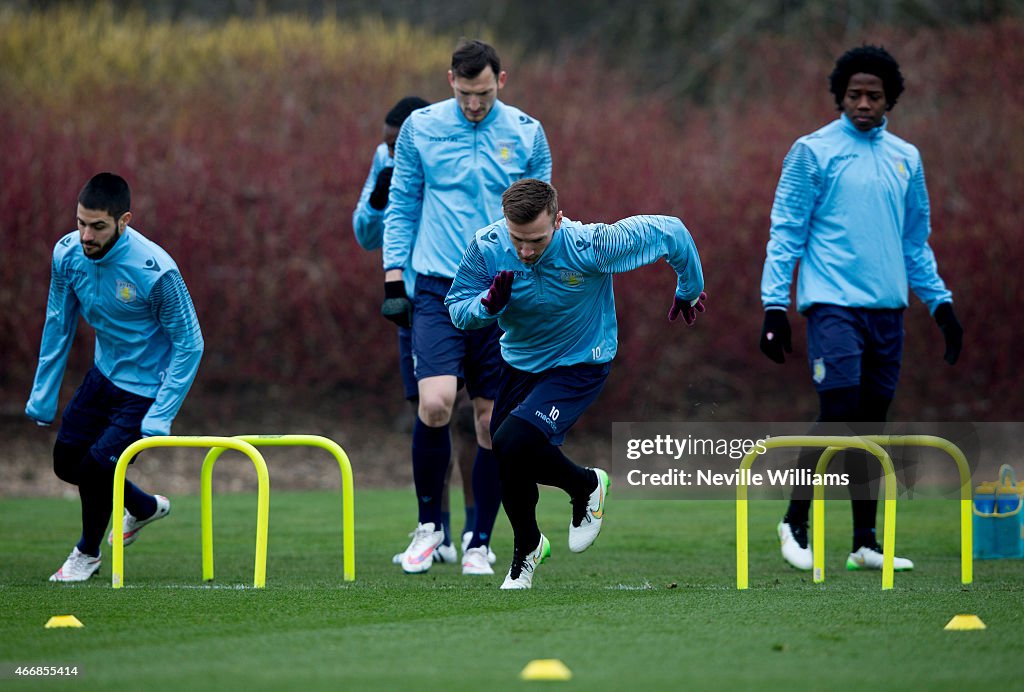 Aston Villa Training Session