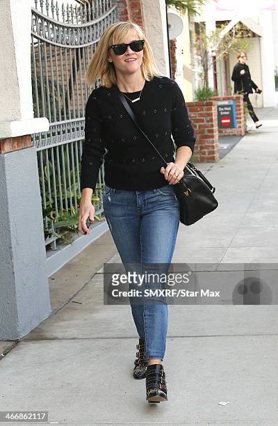 Actress Reese Witherspoon is seen on February 4, 2014 in Los Angeles, California.