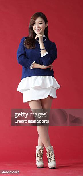 Gong Seo-Young poses for photographs on January 28, 2014 in Seoul, South Korea.