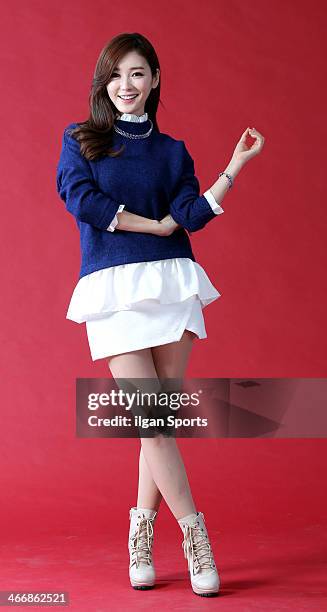 Gong Seo-Young poses for photographs on January 28, 2014 in Seoul, South Korea.