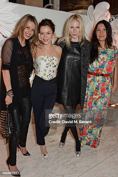 Alex Korobova, Anna Friel, Tuuli Shipster and Vicki Lewis attend the InStyle Best of British Talent party in celebration of BAFTA, in association...