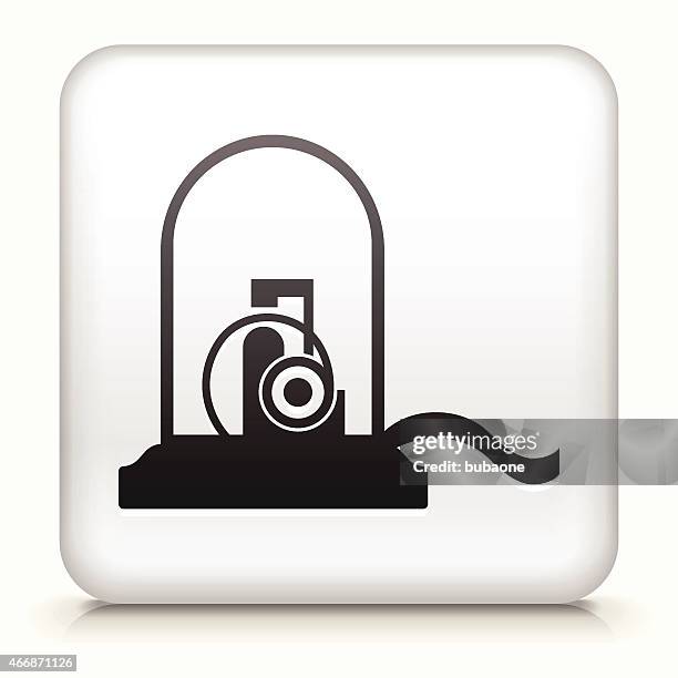 royalty free vector button with receipt printer interface icon - receipt printer stock illustrations