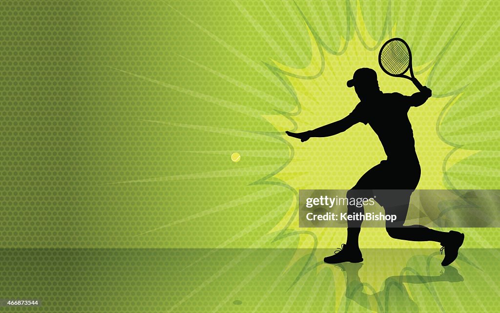 Tennis Burst Background