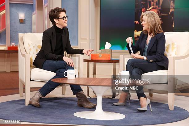 Episode AB0135 -- Pictured: Rachel Maddow, Meredith Vieira --