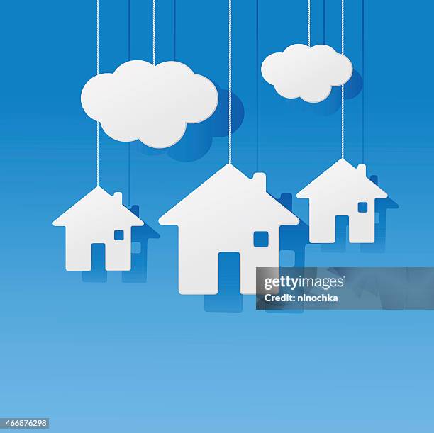 real estate - window shadow white wall stock illustrations