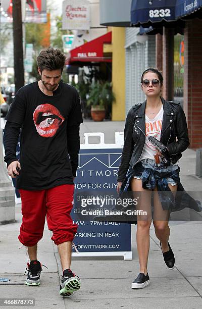 Ryan Good and Ashley Benson seen on February 04, 2014 in Los Angeles, California.