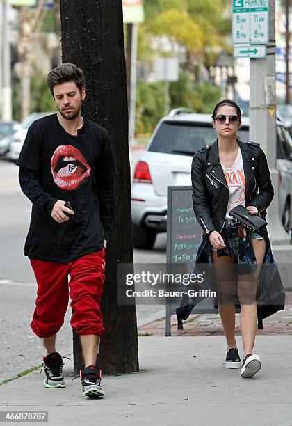 Ryan Good and Ashley Benson seen on February 04, 2014 in Los Angeles, California.