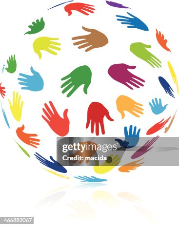 Globe and hands Globe and hands