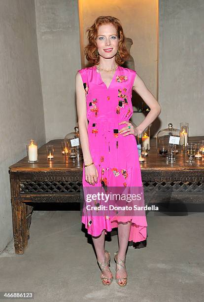 Actress Jessica Joffe attends a cocktail party to celebrate the debut fragrance by Irene Neuwirth hosted by Barneys New York on February 4, 2014 in...