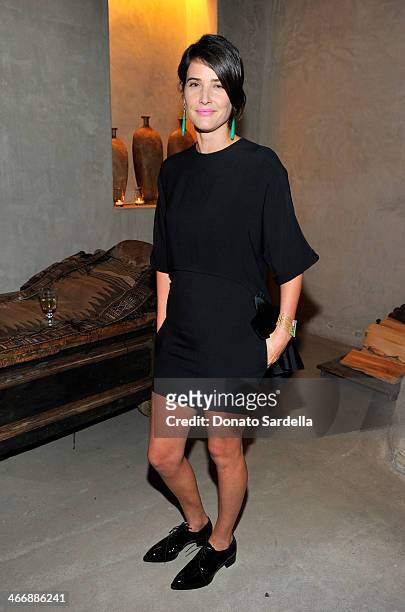 Actress Cobie Smulders attends a cocktail party to celebrate the debut fragrance by Irene Neuwirth hosted by Barneys New York on February 4, 2014 in...