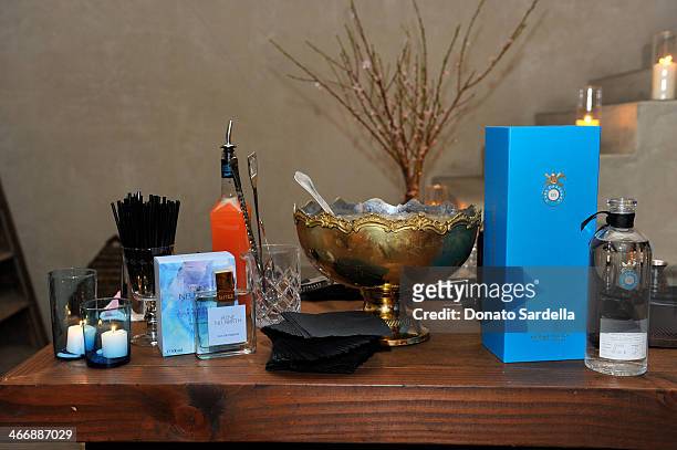 General view of the atmosphere during a cocktail party to celebrate the debut fragrance by Irene Neuwirth hosted by Barneys New York on February 4,...