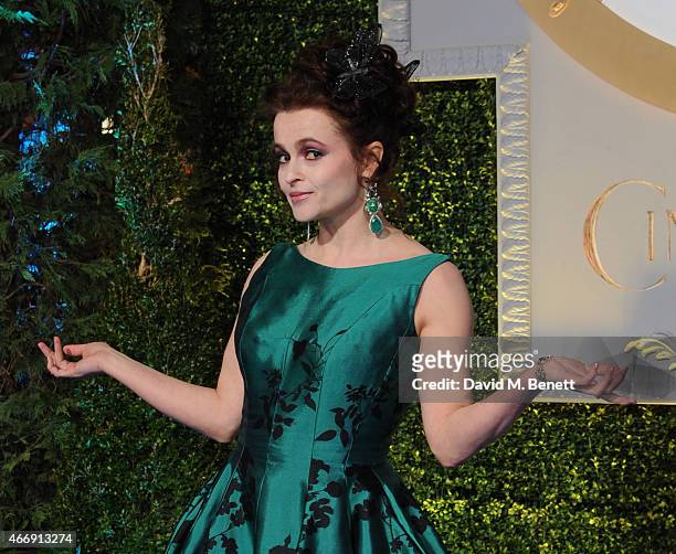 Helena Bonham Carter attends the UK Premiere of "Cinderella" at Odeon Leicester Square on March 19, 2015 in London, England.